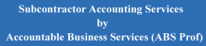 Sub Contractor Accounting services