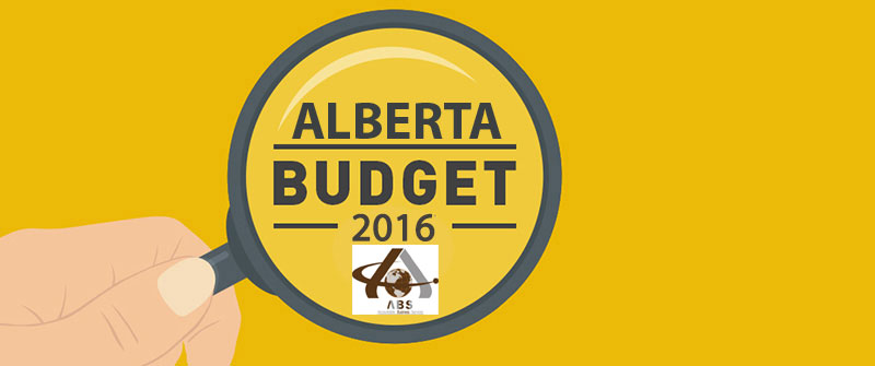 Overview of Alberta Budget 2016-ABS ABSPROF Edmonton Calgary Red Deer AB Canada